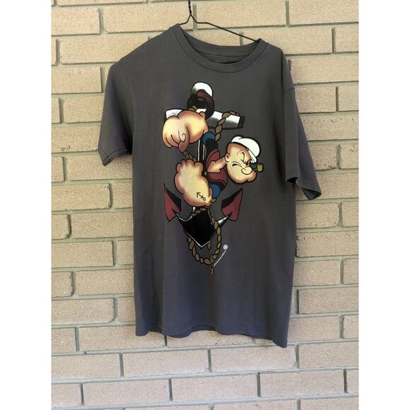 Grey - Popeye The Sailer Man - T-Shirt - Size: Medium - Picture 2 of 3